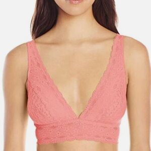 Wacoal halo wire free Lace Bralette in Coral Pink size 36